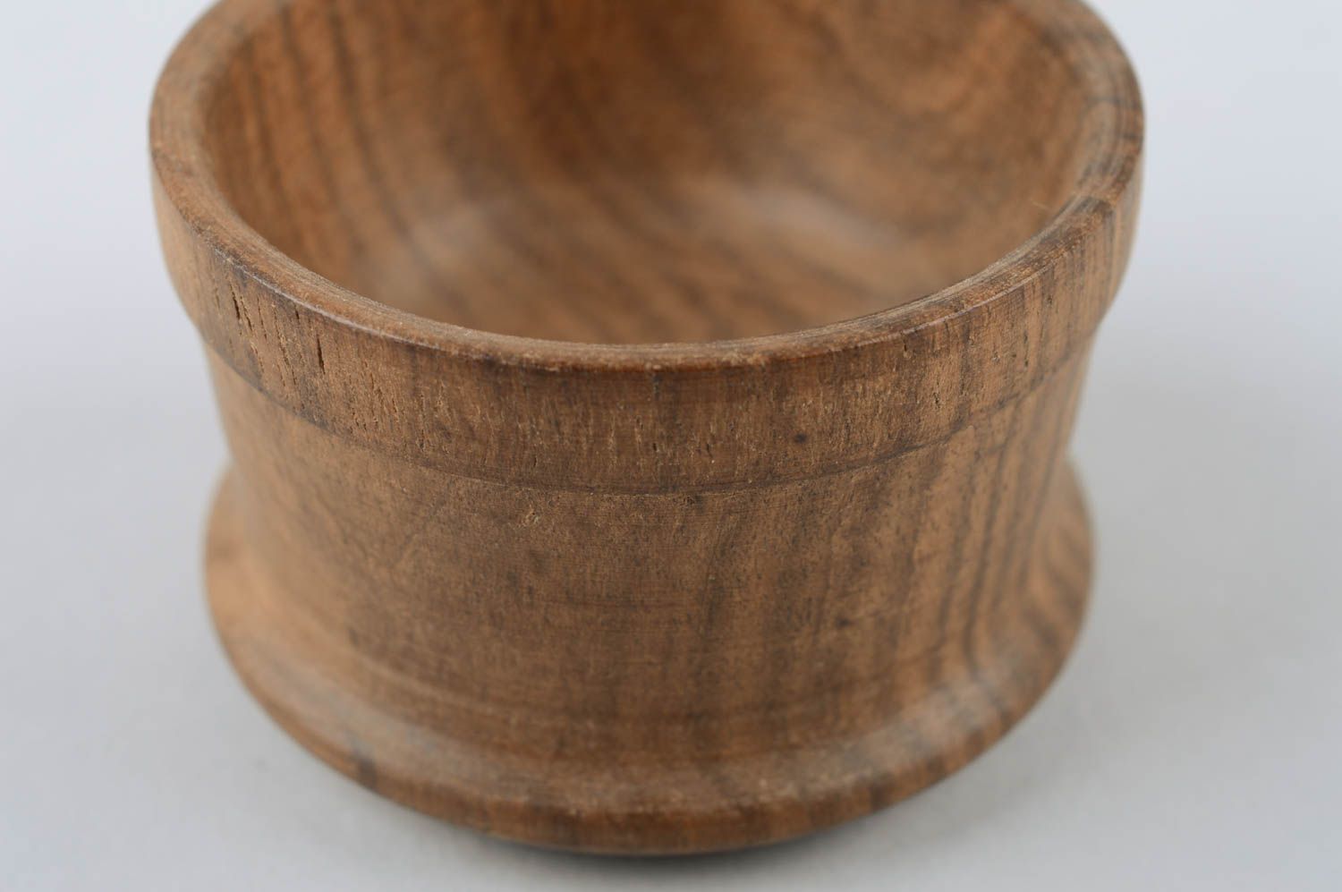 Handmade kleine Dose für Gewürze Aufbewahrung Küche Holz Geschirr 50 ml foto 5