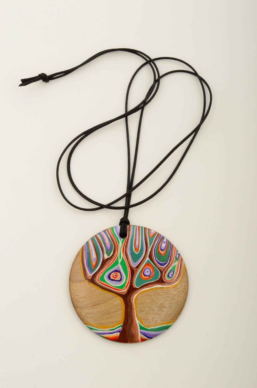 Handmade Accessory Wooden Pendant Unusual Jewelry Designer Pendant for Women 