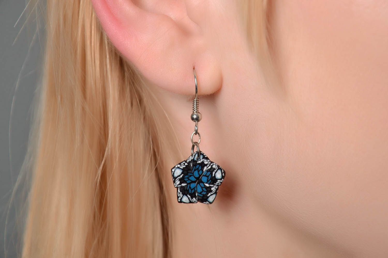 Plastic earrings photo 3