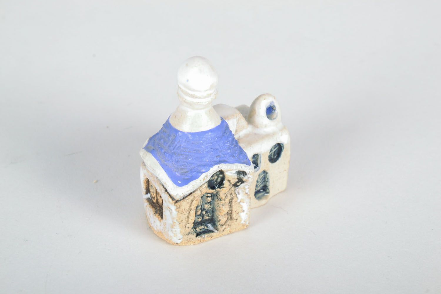 Maisonnette miniature céramique de style italien faite main originale jolie photo 3