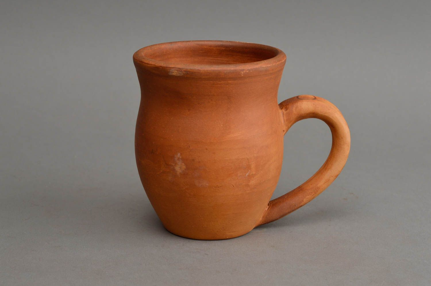 10 oz clay Mexican cup with handle for tea or coffee 0,6 lb photo 2