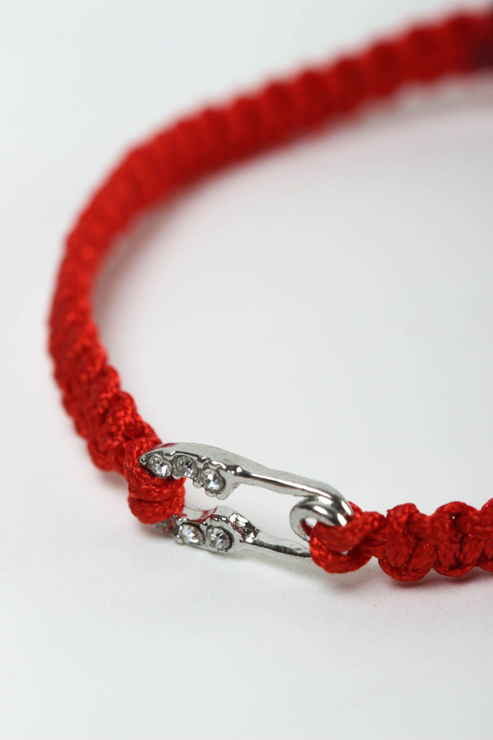 Rotes Armband handgefertigt Damen Armband elegant Designer Schmuck modisch foto 3