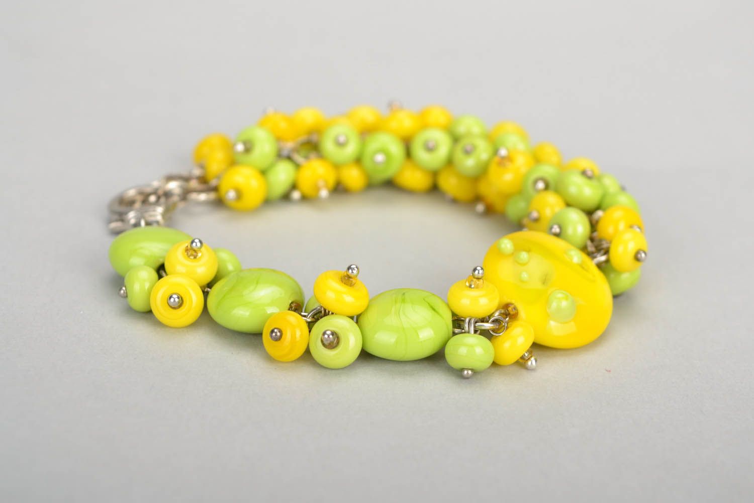 Yellow and green bracelet photo 5