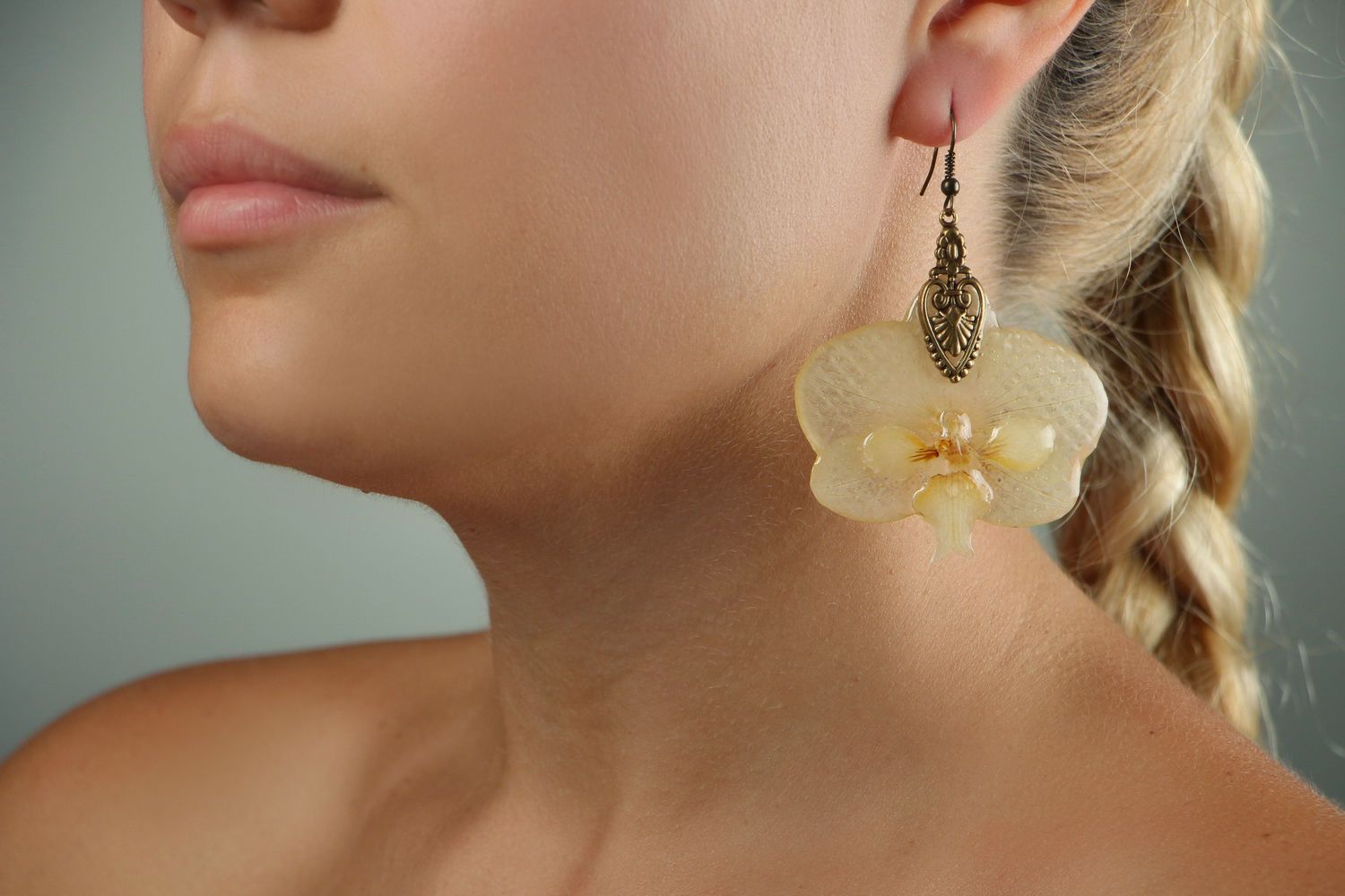 Earrings Orchid photo 4