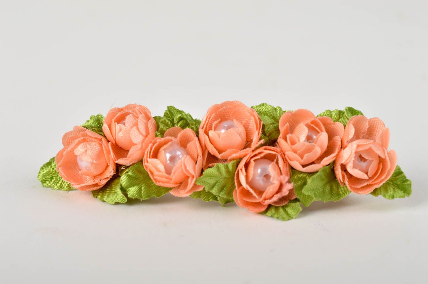 Zarte Haarspange Blume handmade Damen Modeschmuck Accessoire für Haare Rosen foto 2