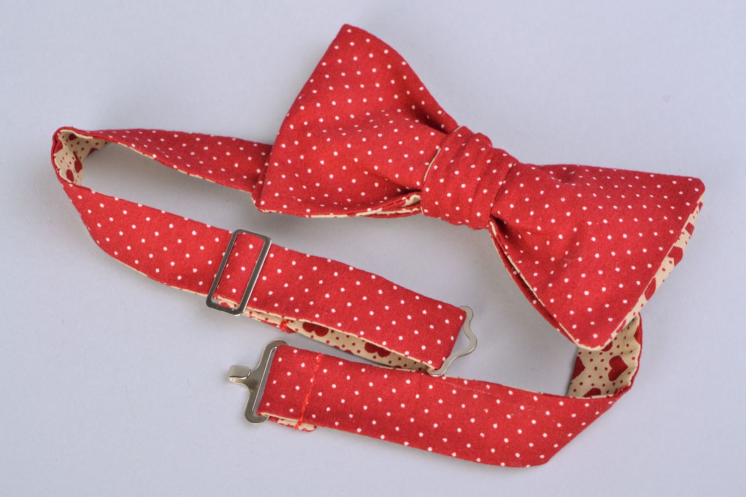 Homemade fabric bow tie photo 4
