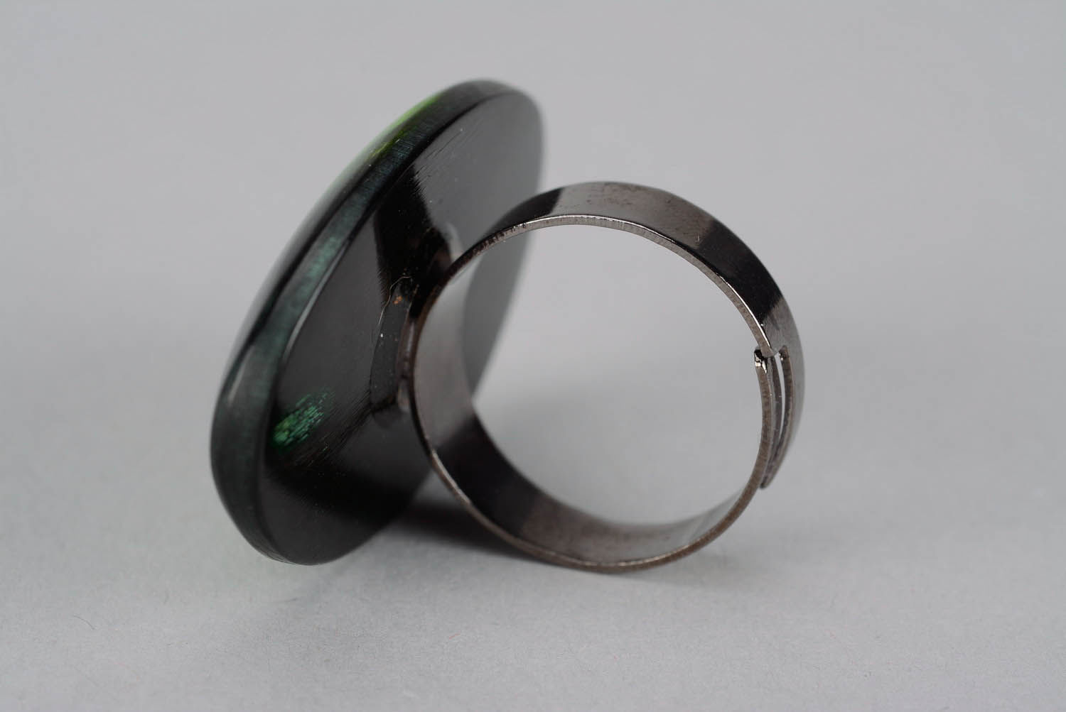 Ring made of polished horn photo 5