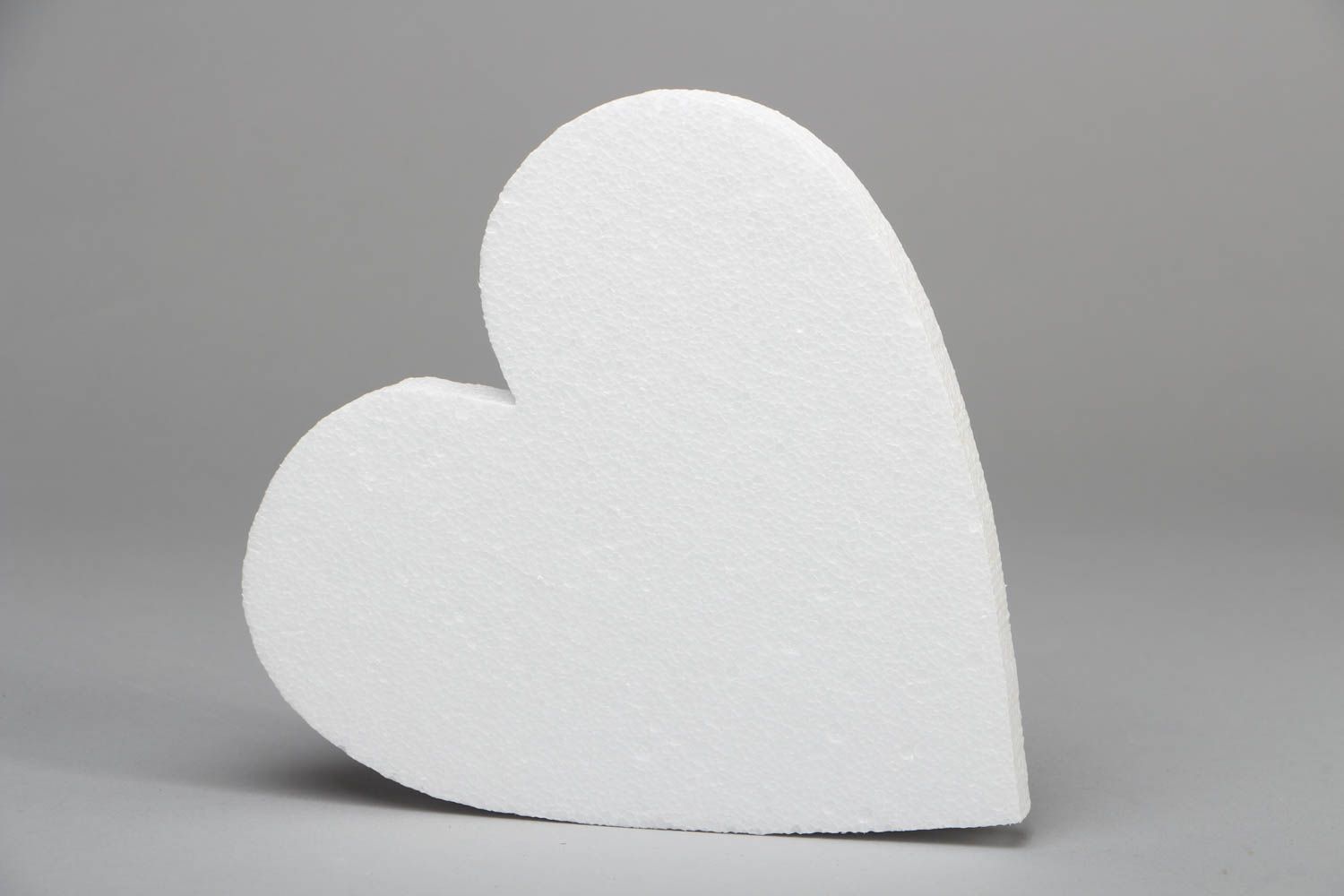Forme en polystyrène à décorer en serviettage Grand Coeur photo 2