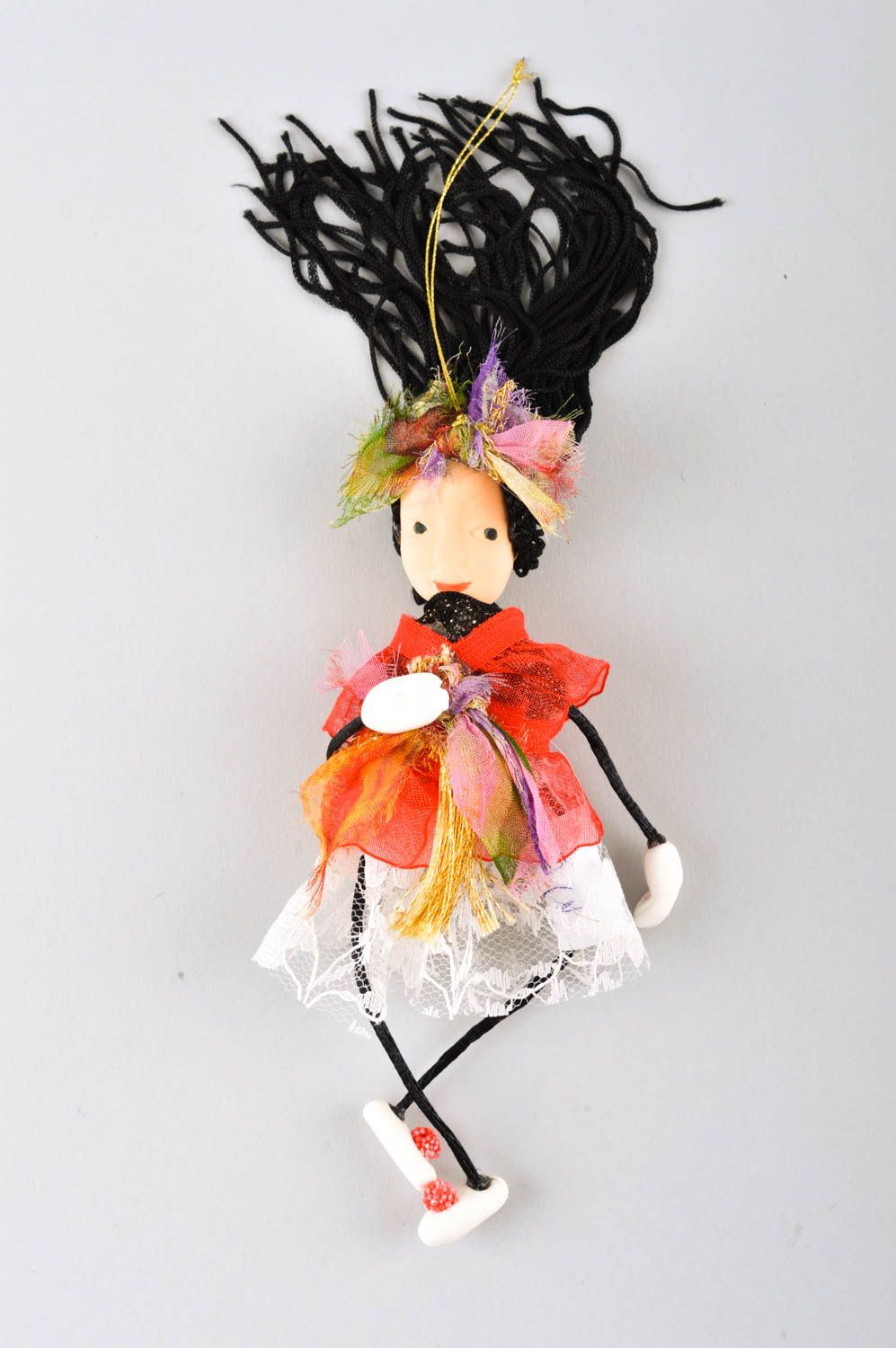 Авторская кукла ручной работы коллекционная кукла в платье кукла для интерьера фото 2