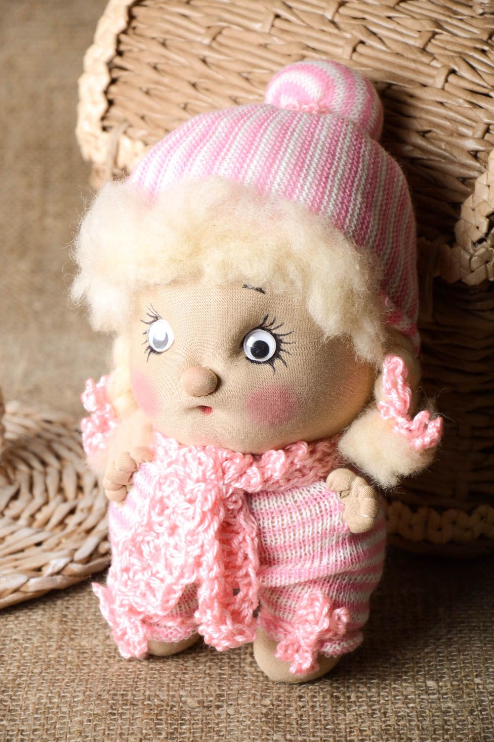 Авторская кукла игрушка ручной работы кукла в комбинезоне дизайнерская кукла фото 1