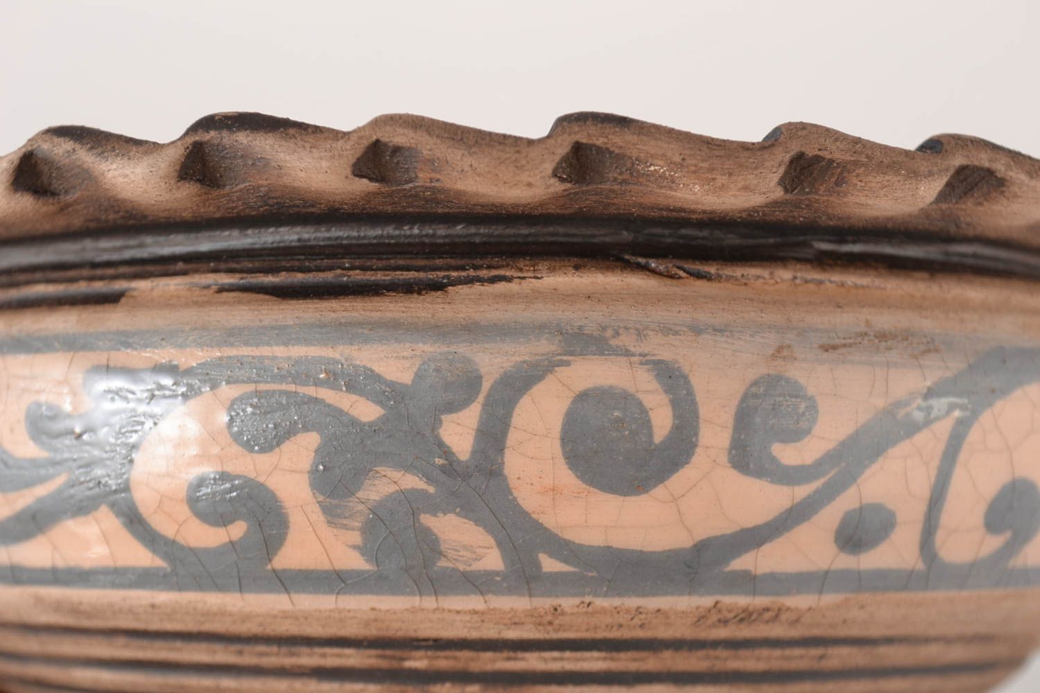 2 platos hondos artesanales de cerámica utensilios de cocina vajillas originales foto 3