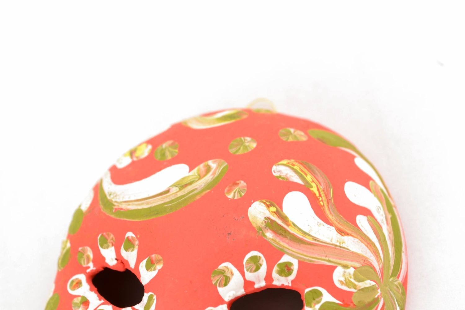 Интерьерная подвеска карнавальная маска Шиповник фото 2