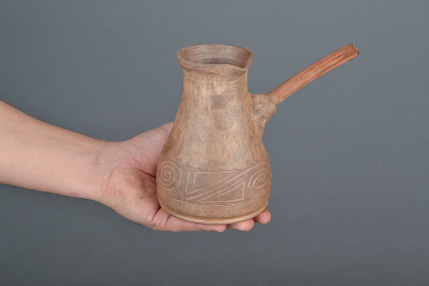 Türkische Kaffeekanne aus Keramik foto 2