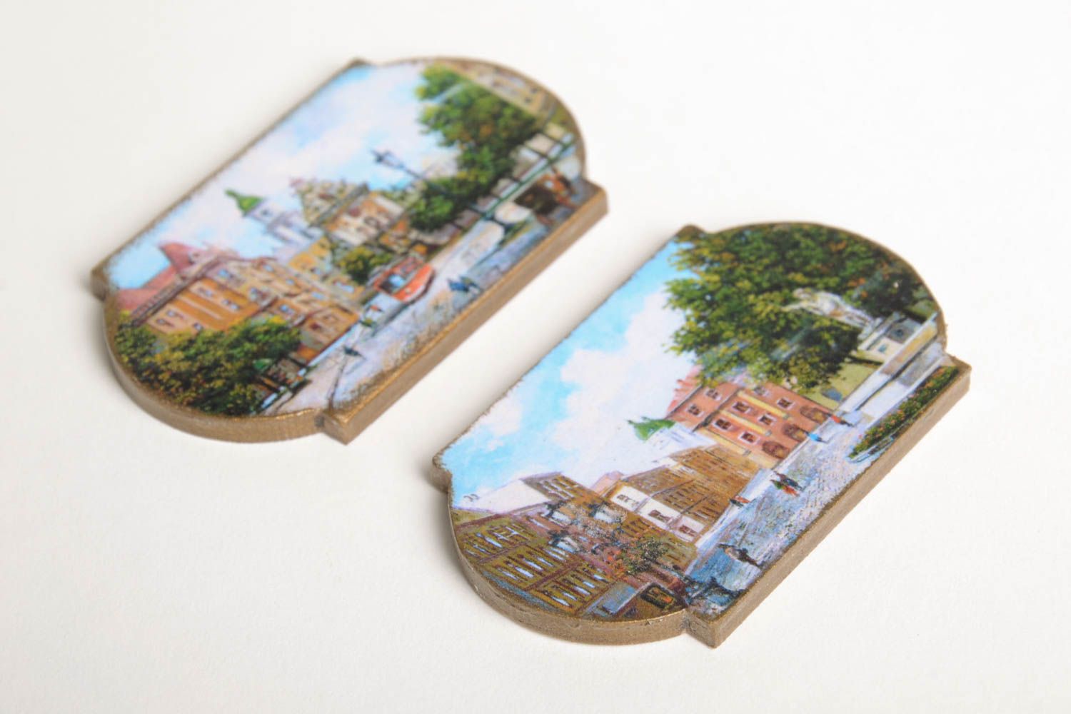 Beautiful souvenir magnets unusual handmade accessories decorative present photo 5