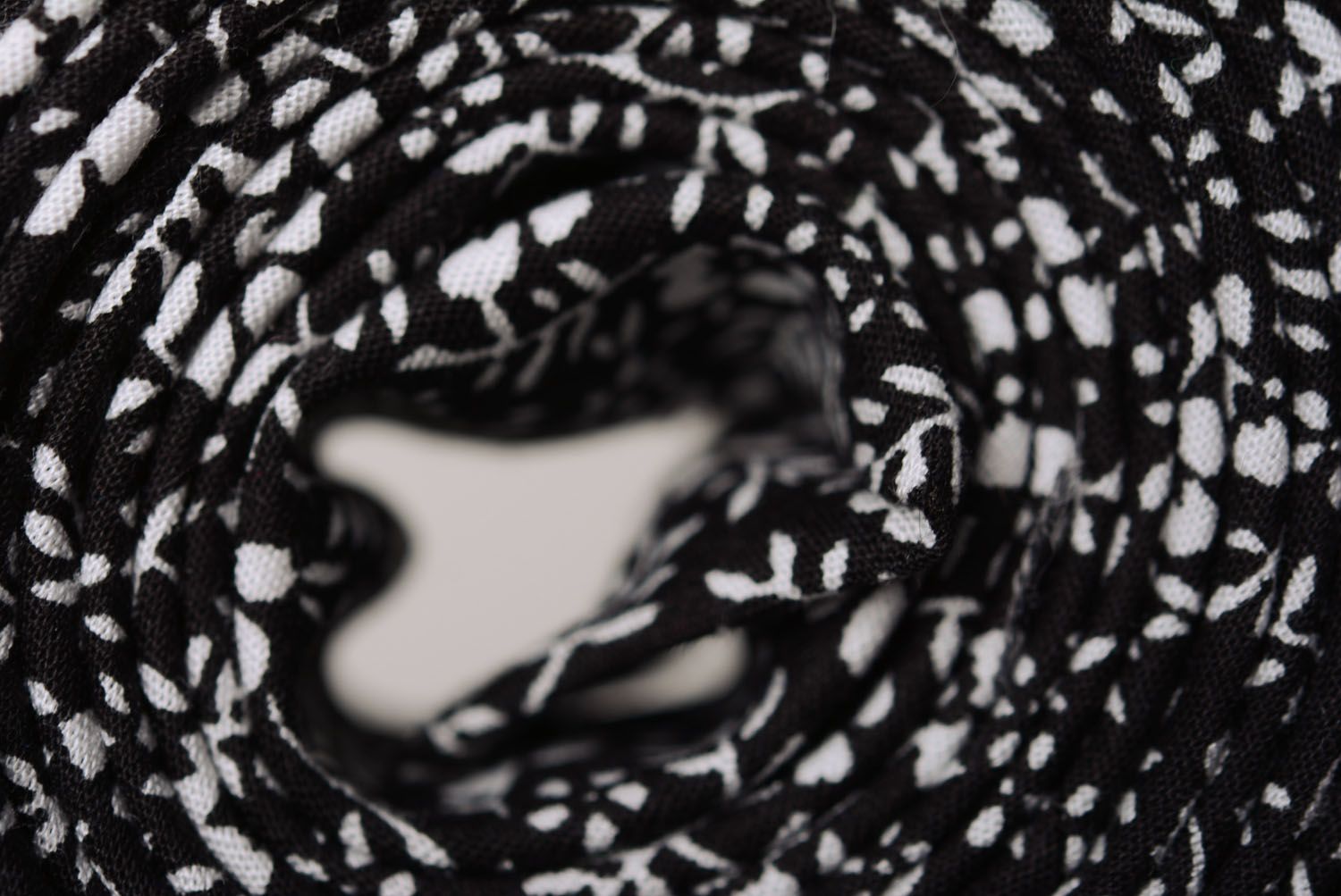 Schwarz-weiße Krawatte Baumwolle foto 5