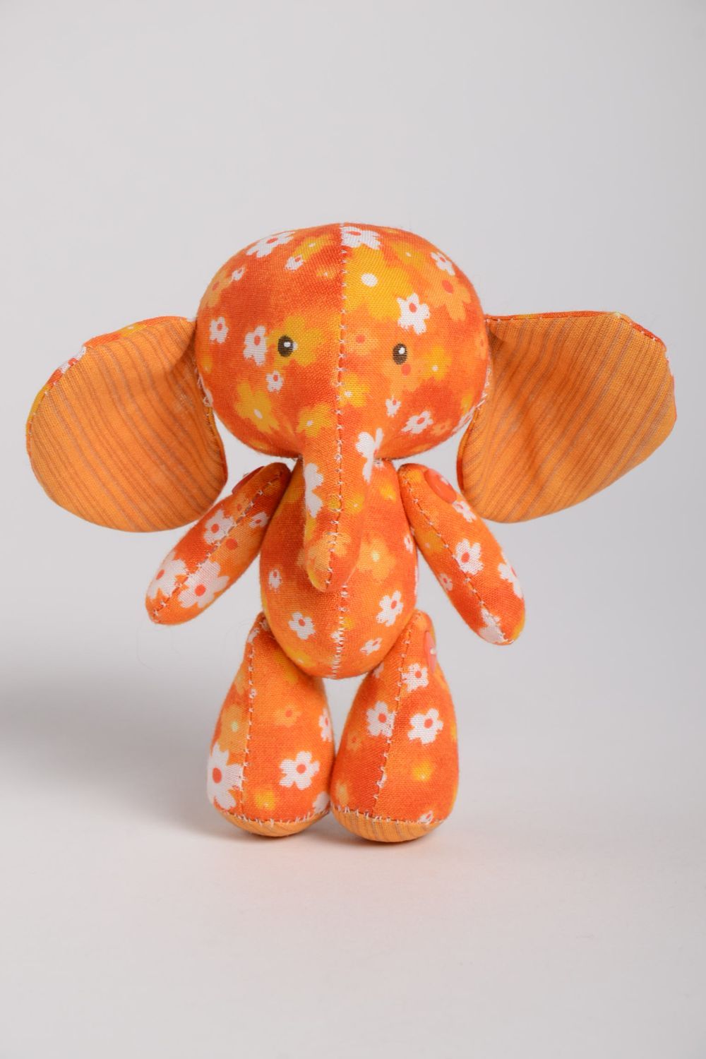 Игрушка слон ручной работы игрушка животное из ткани мягкая игрушка слоник фото 3