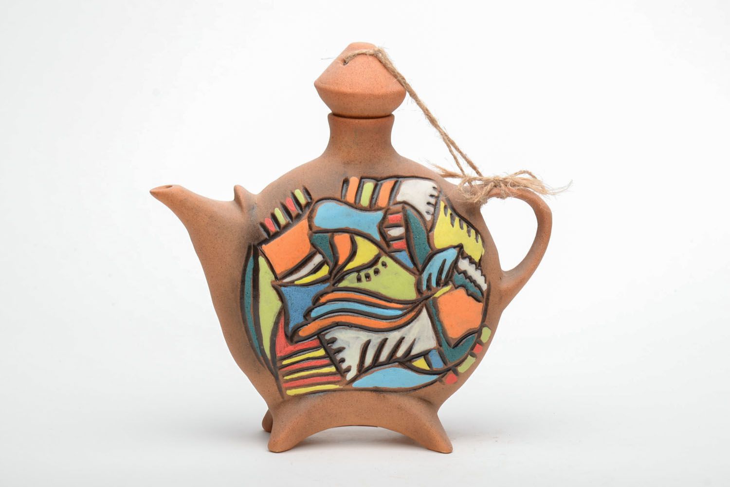 Handmade ceramic teapot photo 2