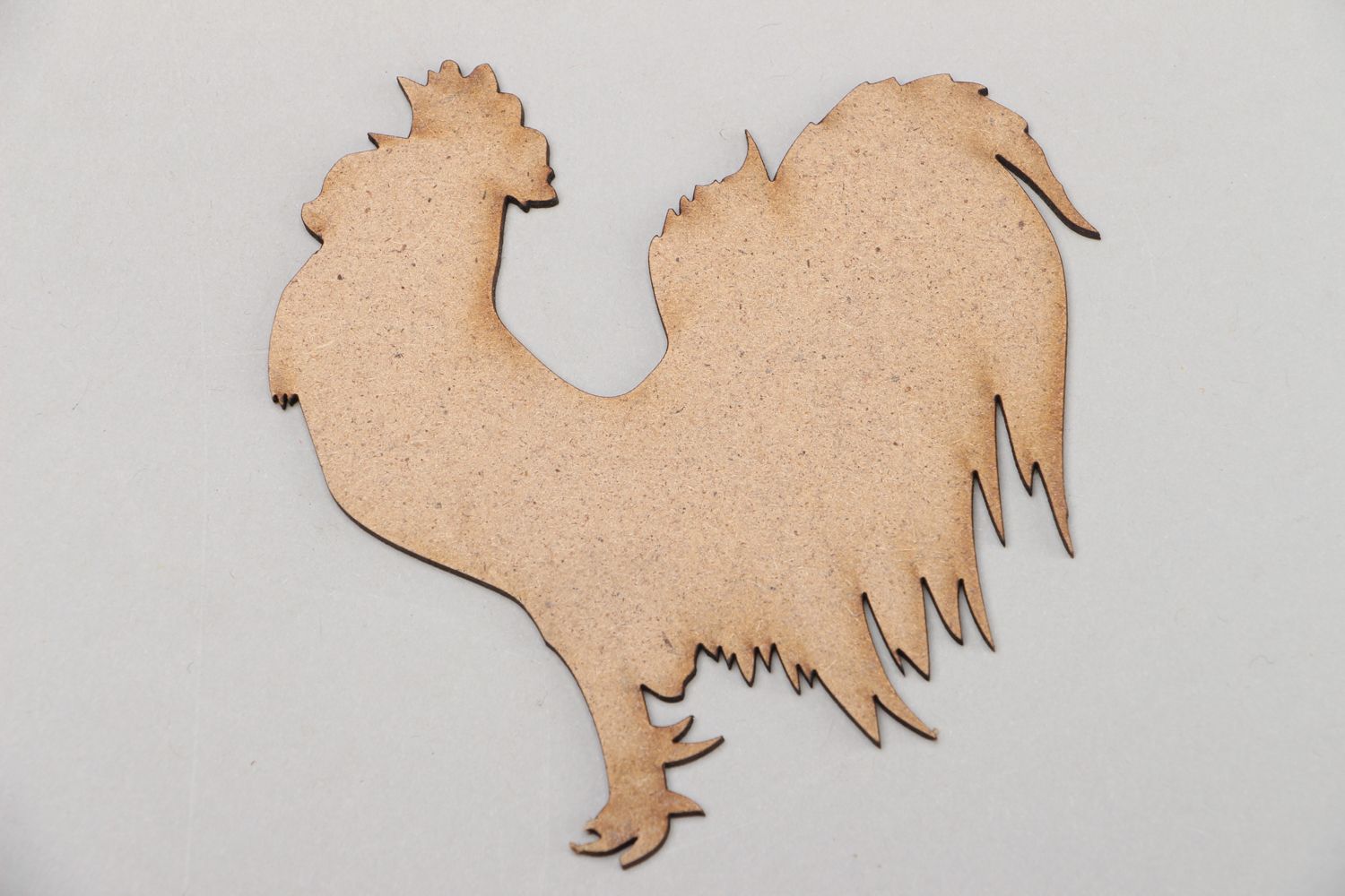 Plywood craft blank figurine of cockerel photo 1