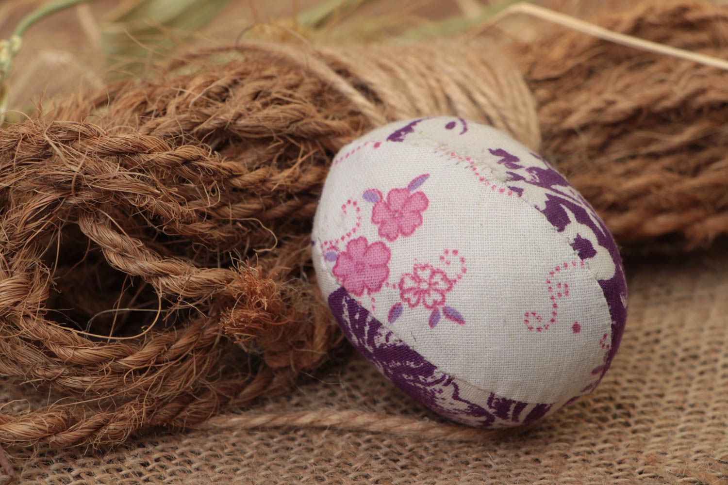 Beautiful designer unusual handmade soft toy Easter egg  photo 1