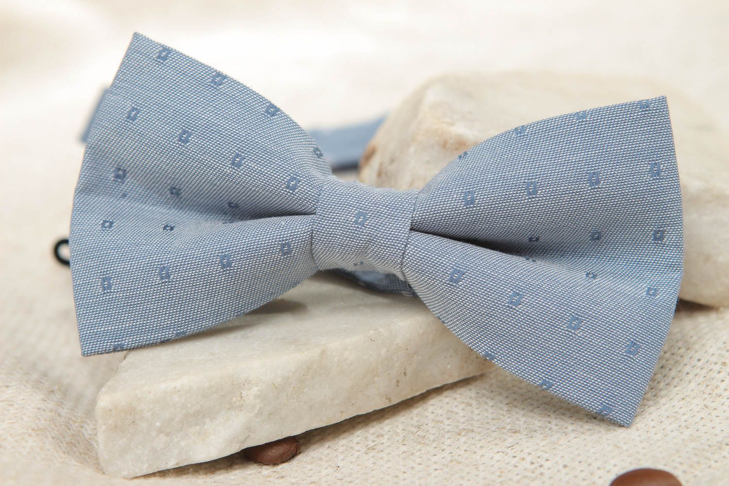 Оригинальный галстук-бабочка из хлопковой ткани  фото 5