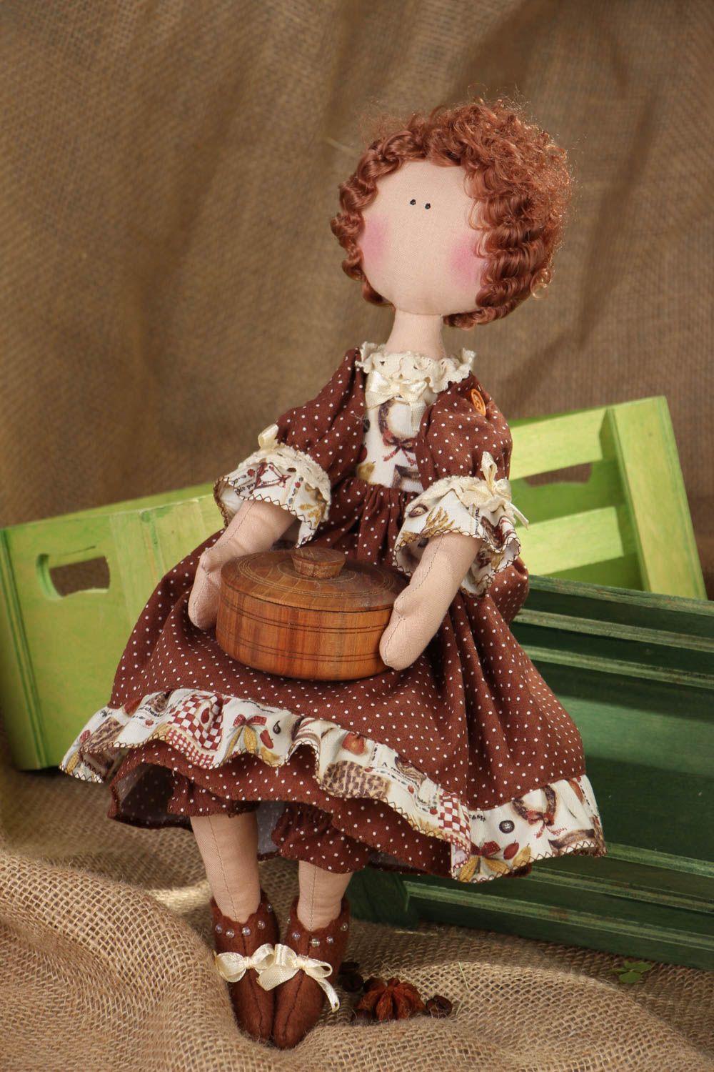 Handmade kitchen doll photo 5