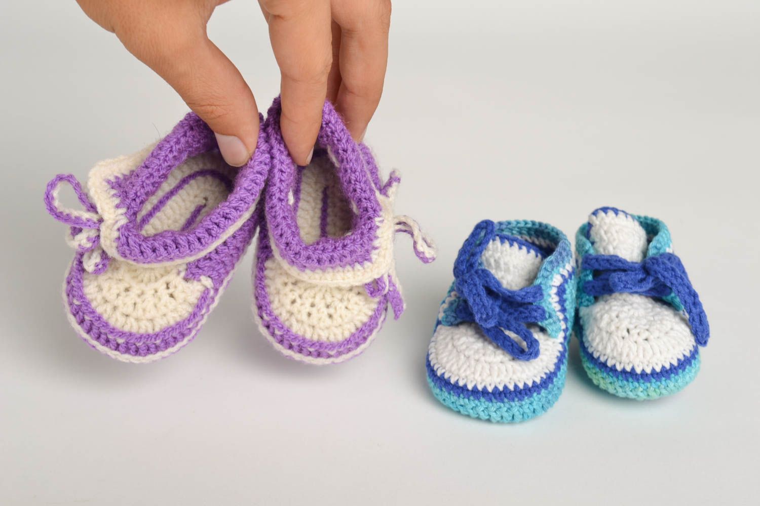 Unusual handmade baby bootees warm baby bootees fashion accessories for kids photo 5