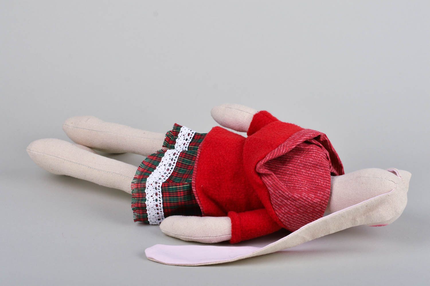 Juguete artesanal de algodón muñeco de peluche regalo original para niño	 foto 4
