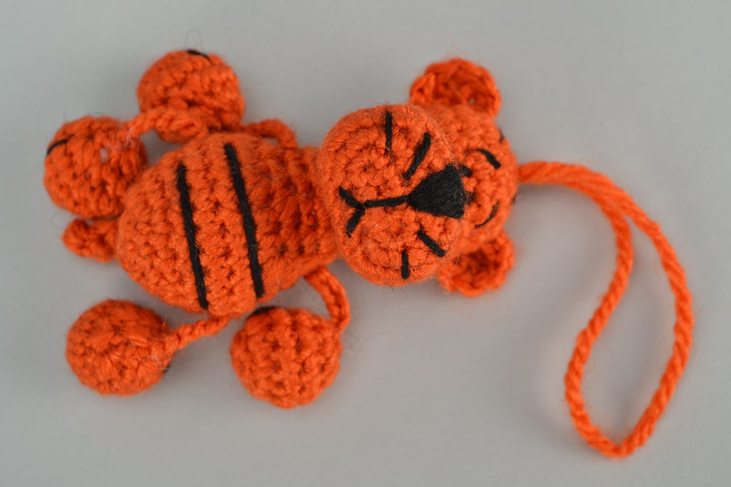 Jouet tricoté au crochet fait main Tigre  photo 2