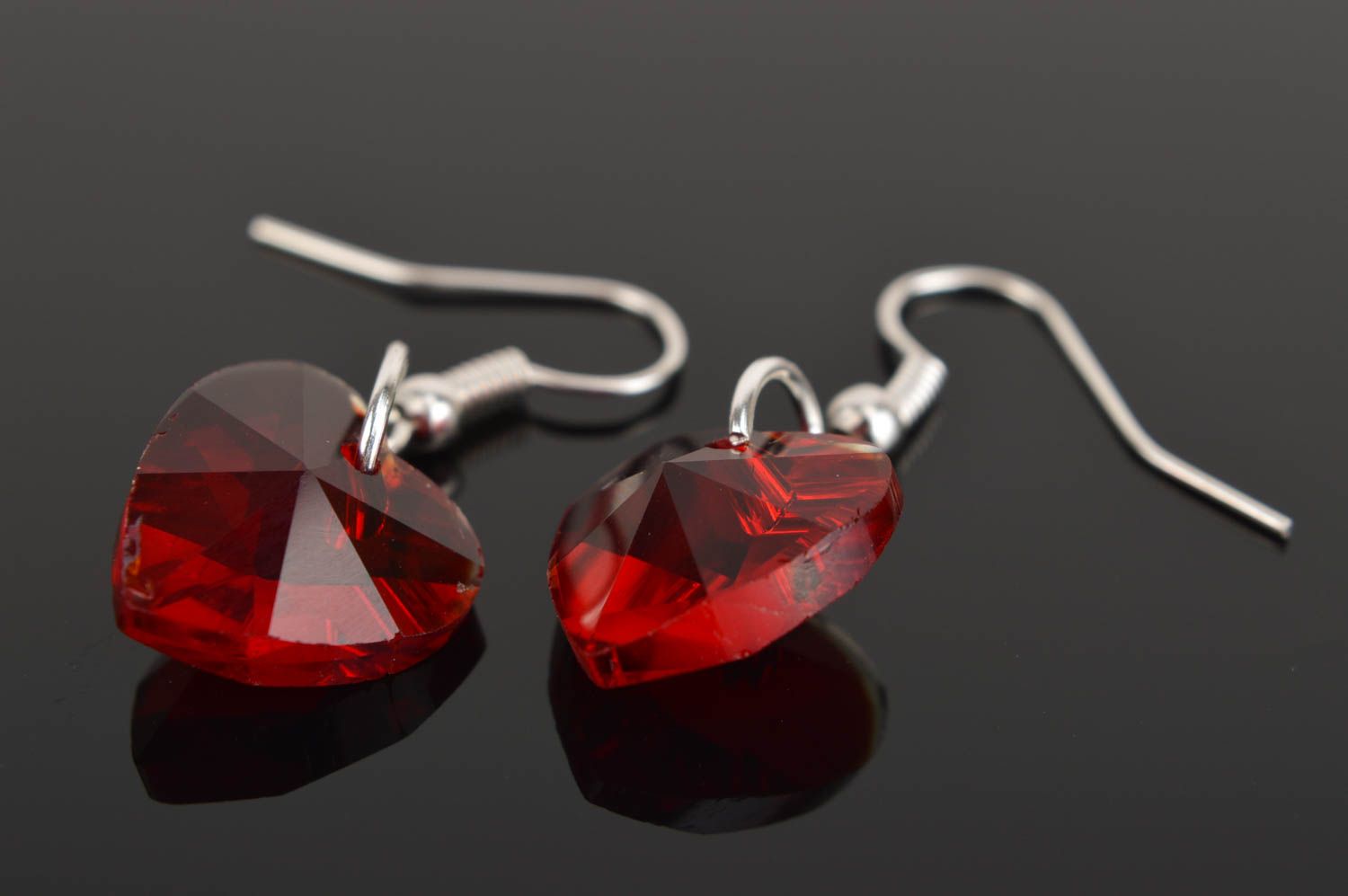 Handmade earrings designer earrings glass jewelry gift ideas unusual accessory photo 3