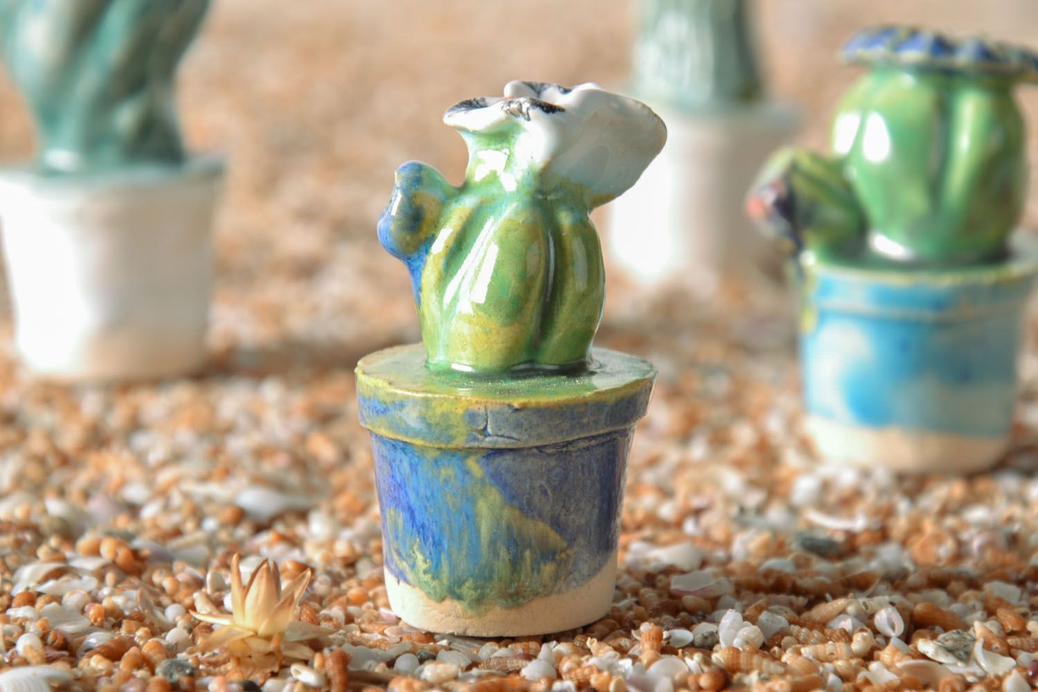 Figurine céramique faite main Cactus  photo 1