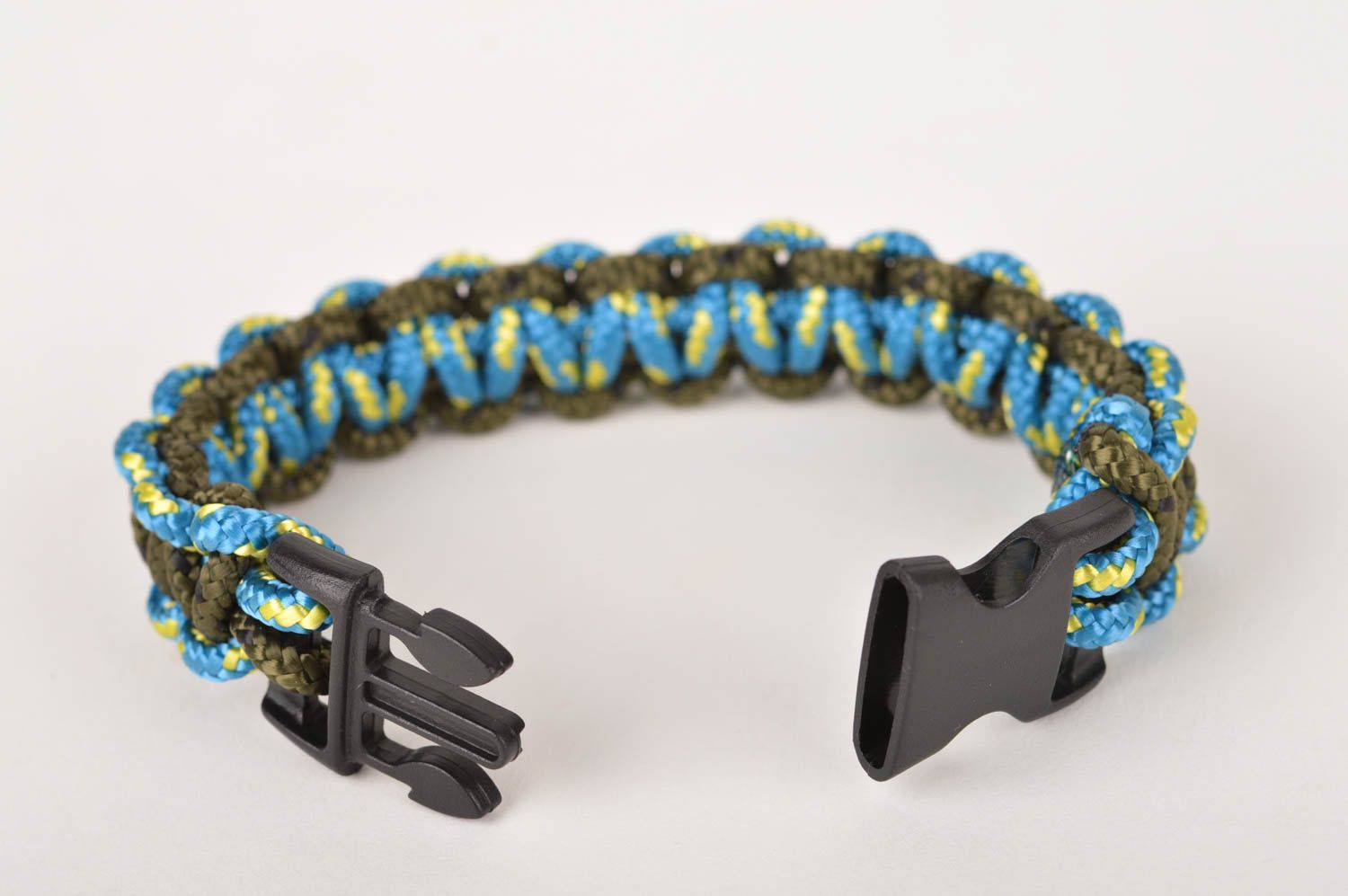 Unusual handmade survival bracelet unisex cord bracelet fashion trends photo 5