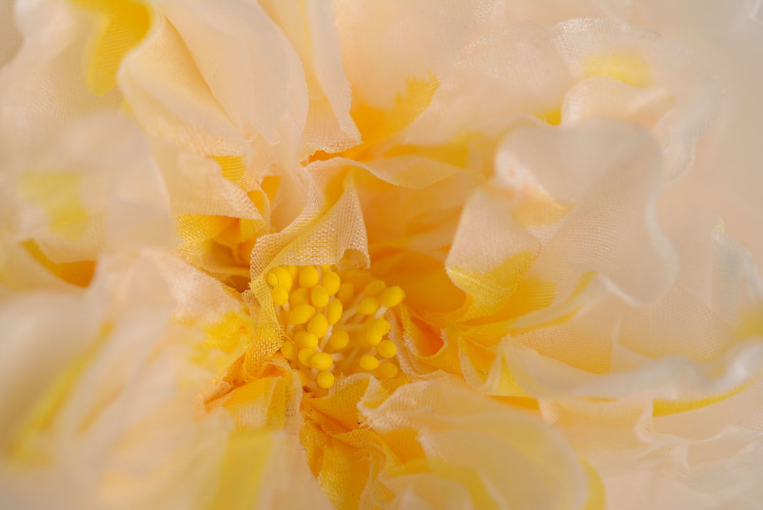 Blumen Brosche aus Stoff Teerose foto 3