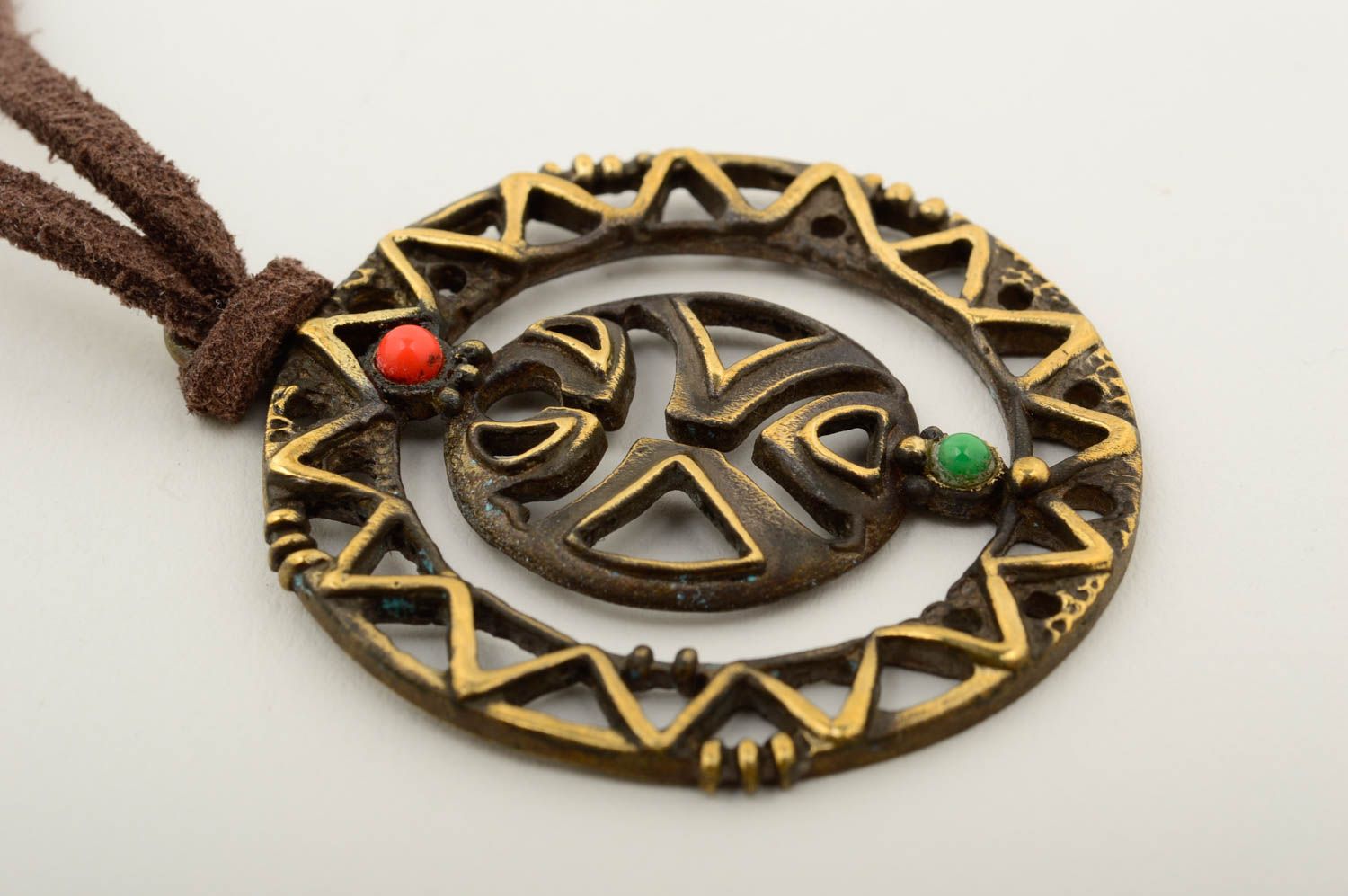 Handmade metal pendant unusual stylish jewelry cute pendant present for women photo 4
