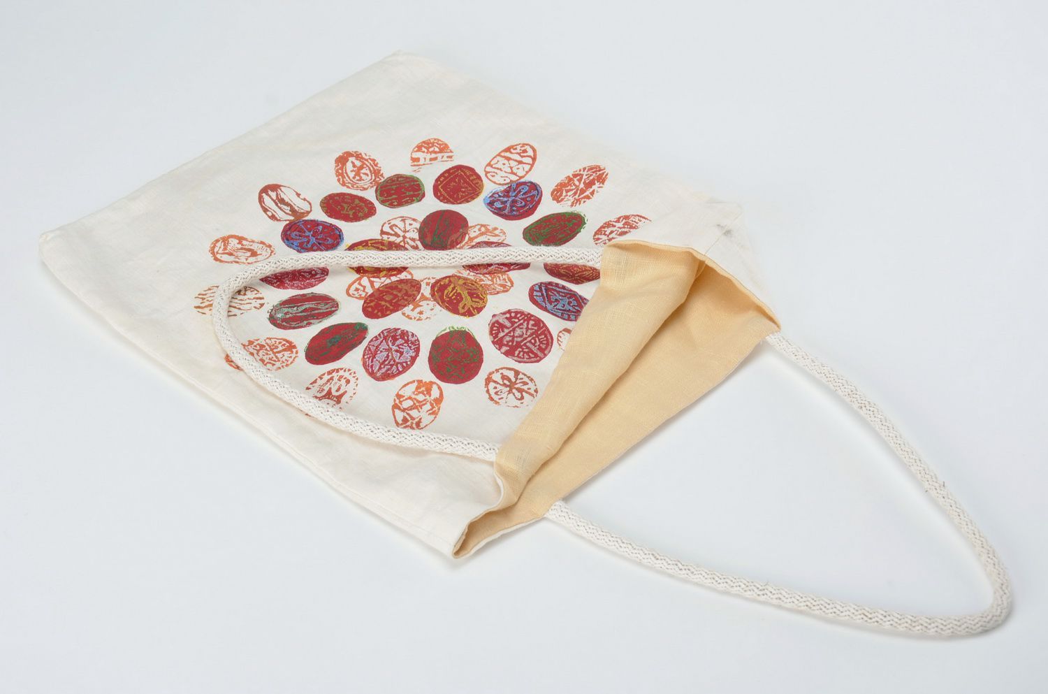 Linen bag with print photo 4