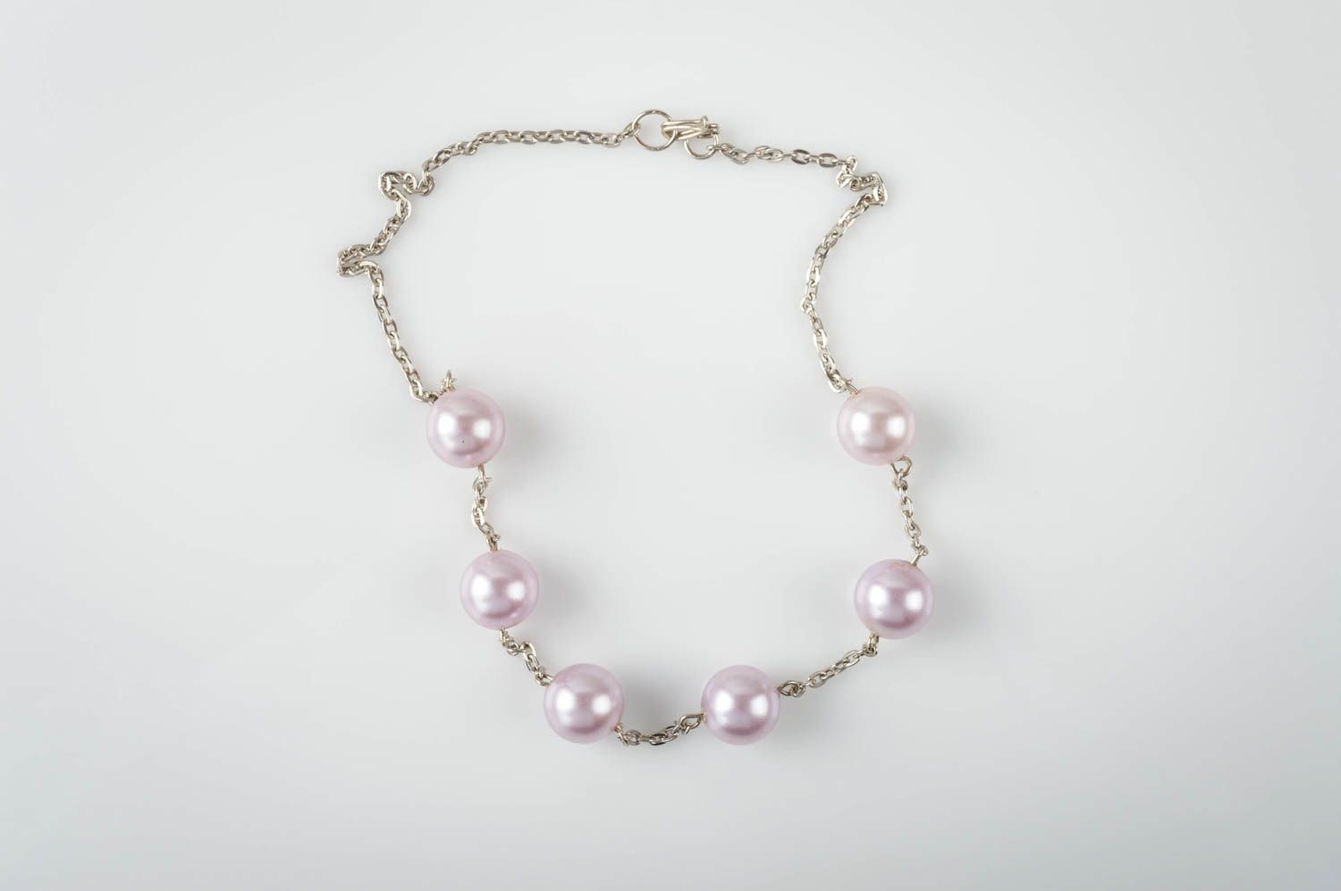Collar de moda con perlas artificiales bisutería artesanal regalo original foto 5