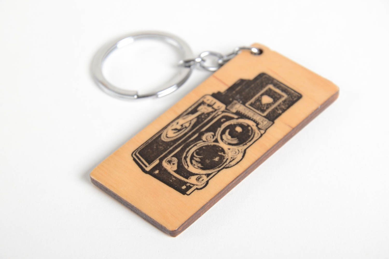 Handmade keychains unusual accessory for key designer wooden keychain photo 3