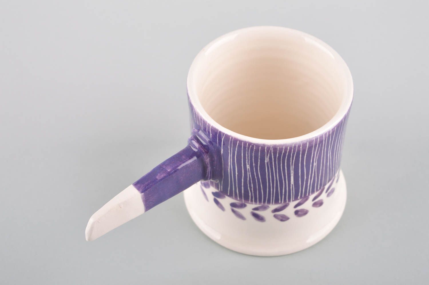 Чайная чашка ручной работы глиняная чашка красивая посуда для чая и кофе фото 3