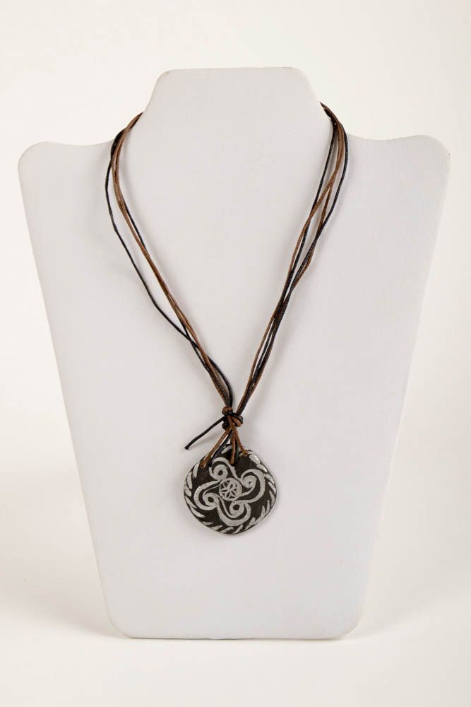 Handmade beautiful present designer pendant interesting unusual jewelry photo 2