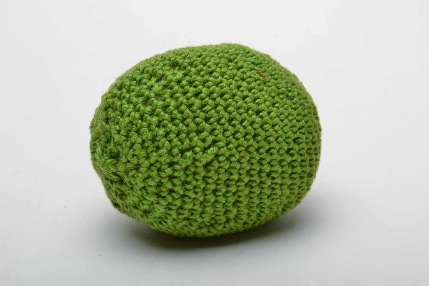 Jouet mou tricoté au crochet en tissus naturels Lime Vert fait à la main photo 3