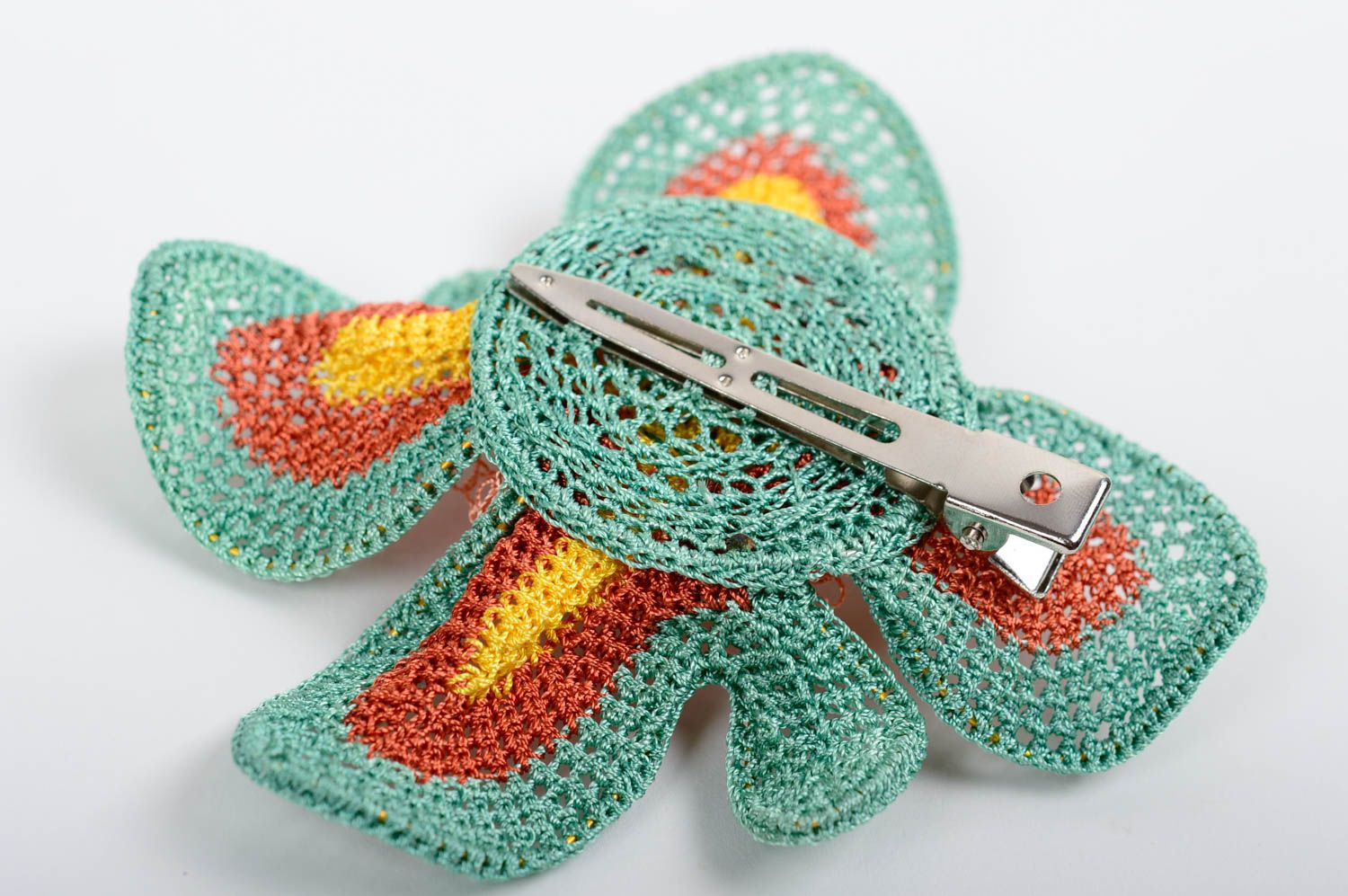 Beautiful handmade scarf brooch jewelry scarf clip designer accessories photo 3
