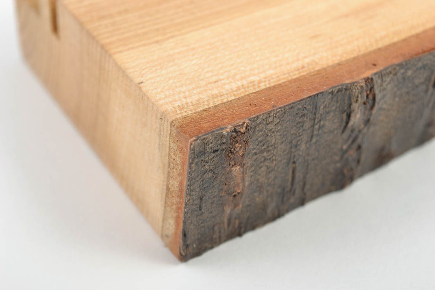 Sujetador para tablet ecológico de madera artesanal original pequeño bonito foto 4