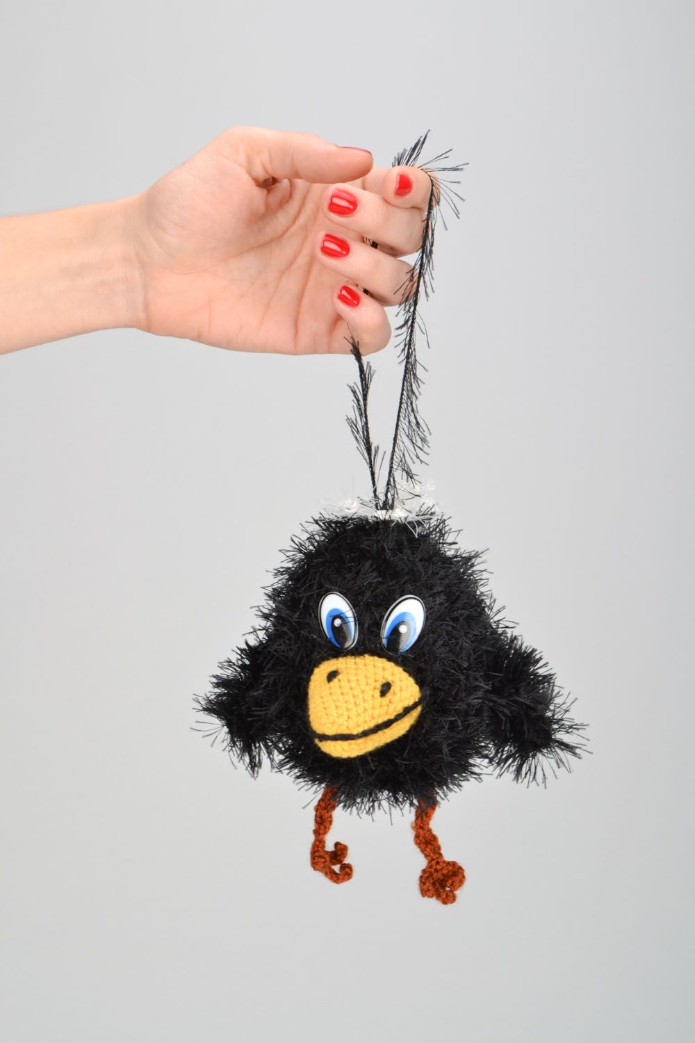 Homemade soft toy Little Crow photo 1