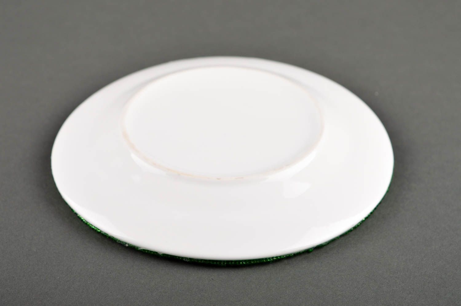 Свадебная тарелка хэнд мэйд посуда на свадьбу красивая посуда зеленая тарелка фото 5