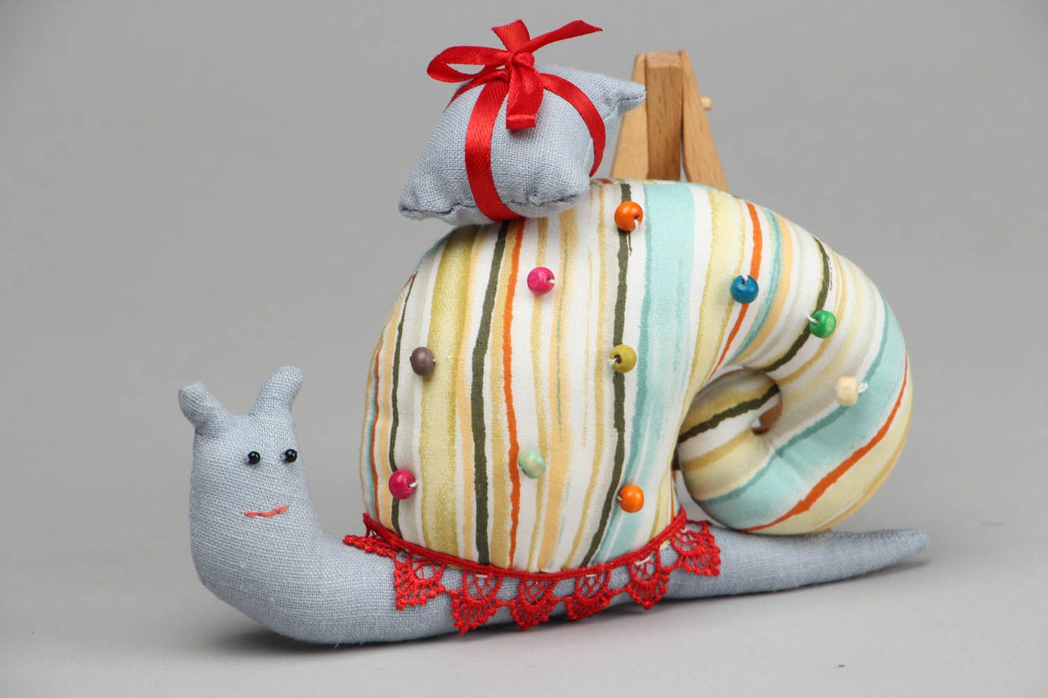 Soft textile toy Snail photo 1