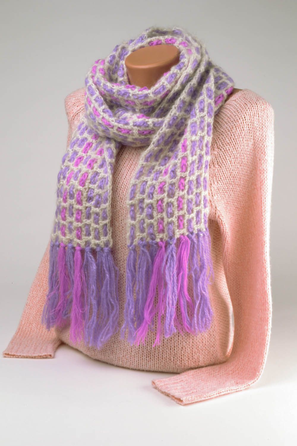 Long crochet scarf photo 2