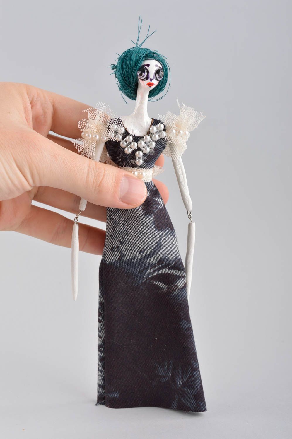 Muñeca de cerámica hecha a mano juguete decorativo regalo original para amiga  foto 5