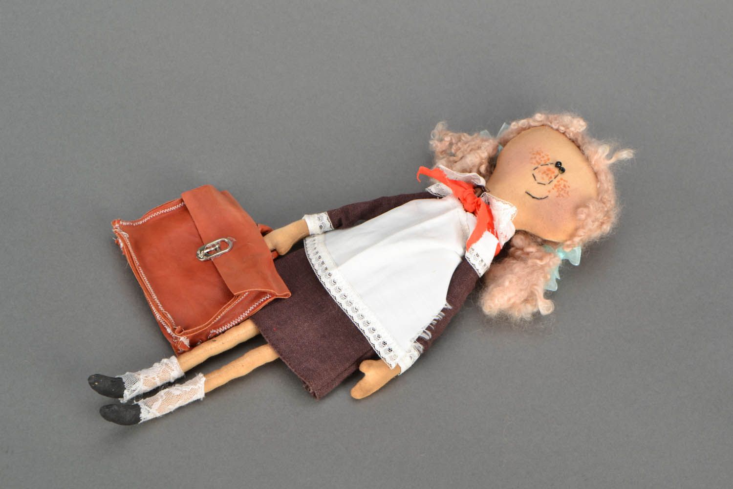Handmade doll Pioneer photo 3