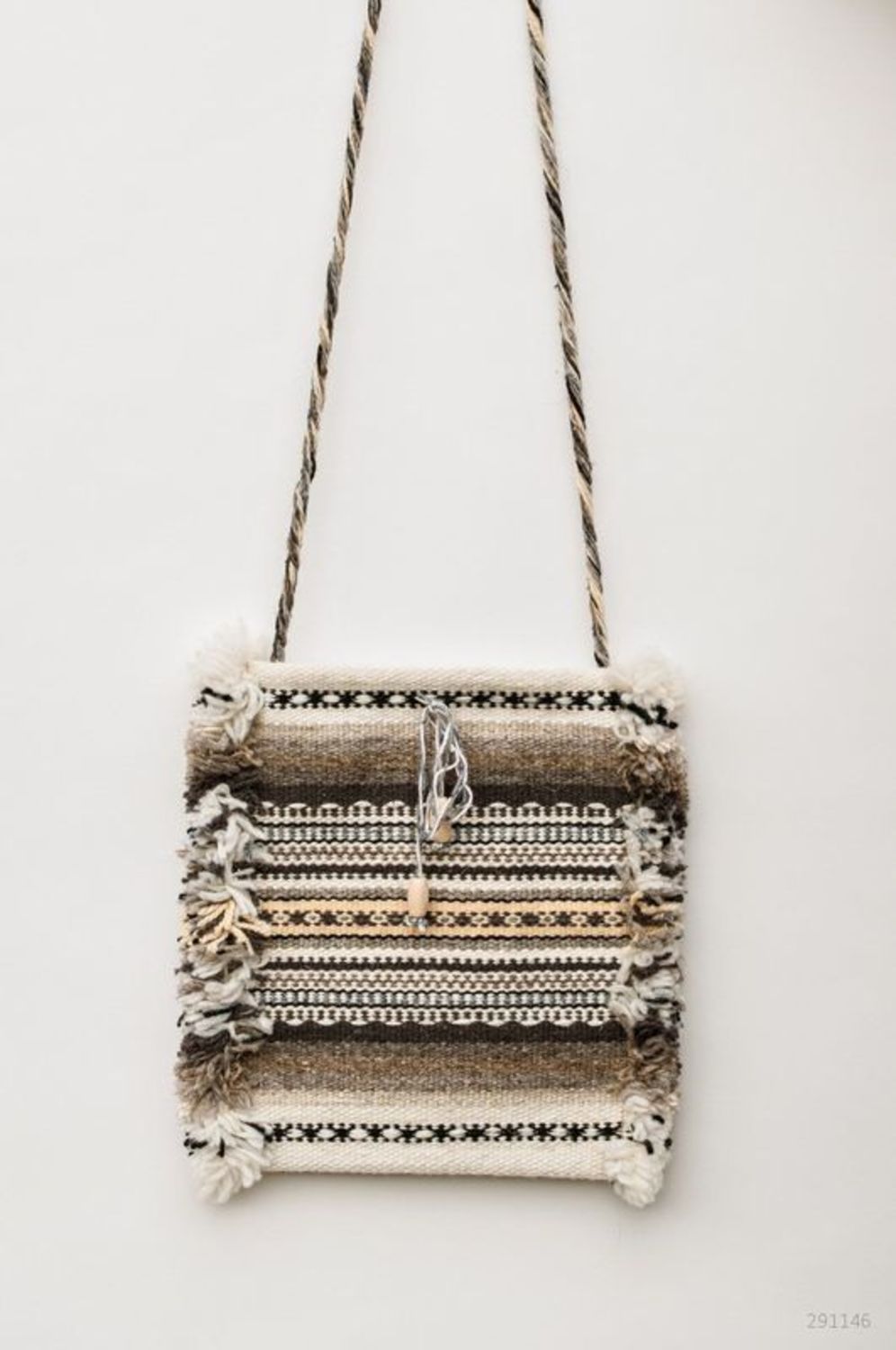 Bolsa de lã artesanal foto 4