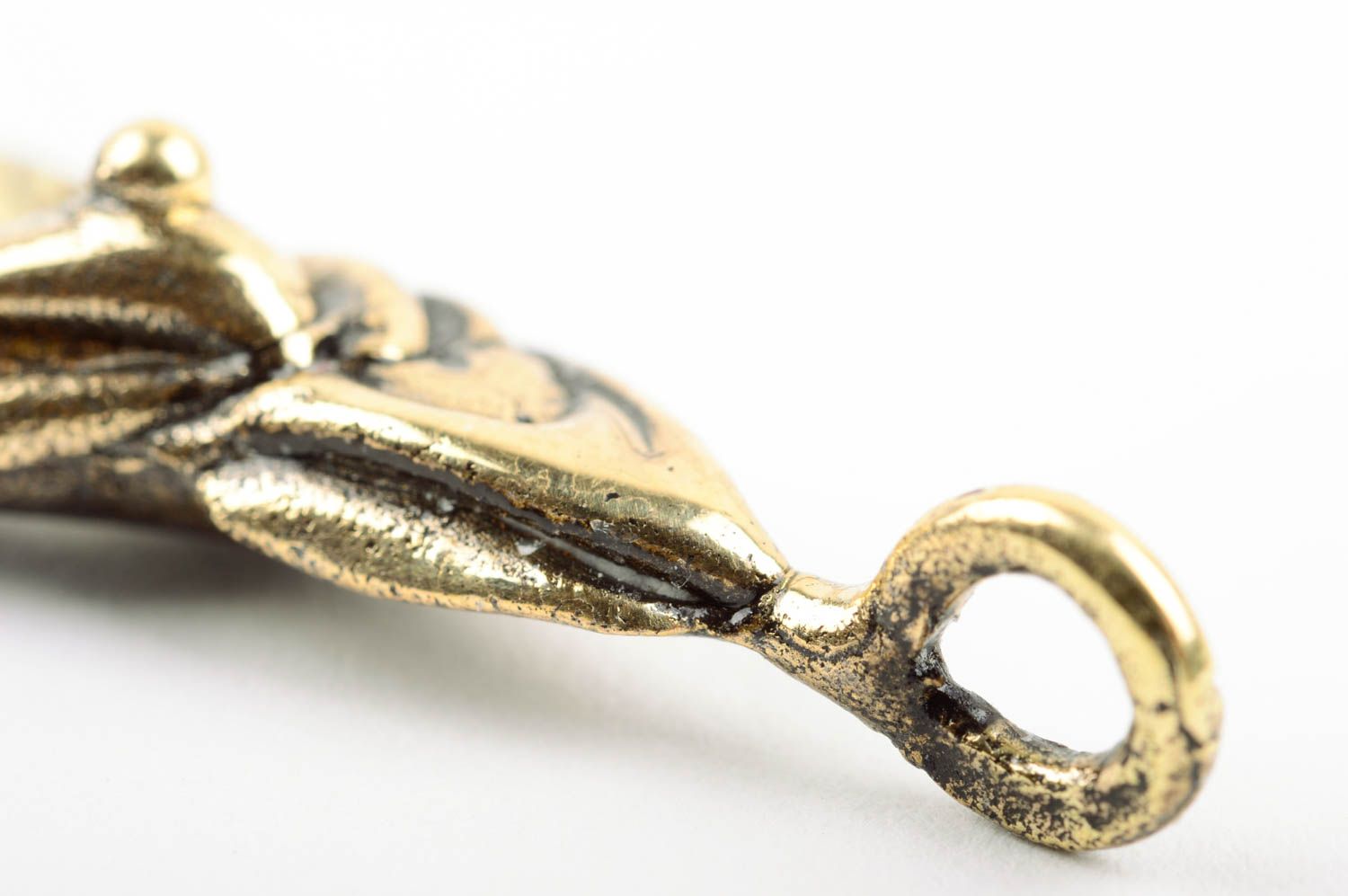 Handmade designer pendant brass stylish necklace metal accessory cute gift photo 5