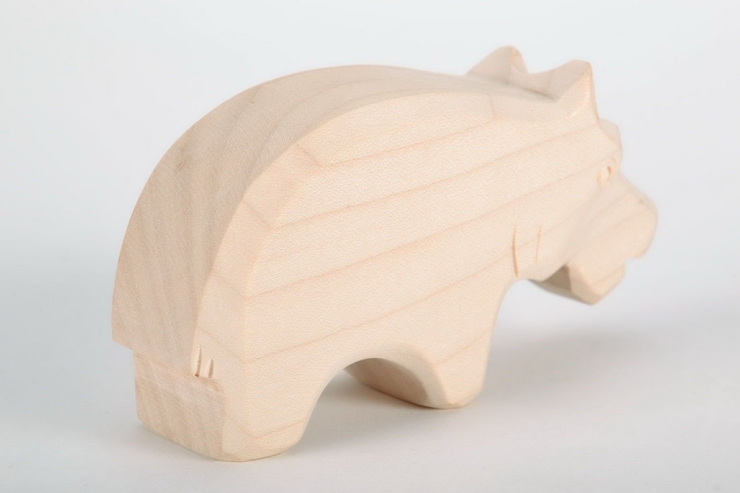 Wooden figurine Hippo photo 4